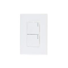 Placa Lugano de 3 Módulos, 2 Apagadores 1.5, Blanco