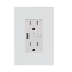 Contacto Duplex Smart Wifi con Salida USB Acabado Blanco