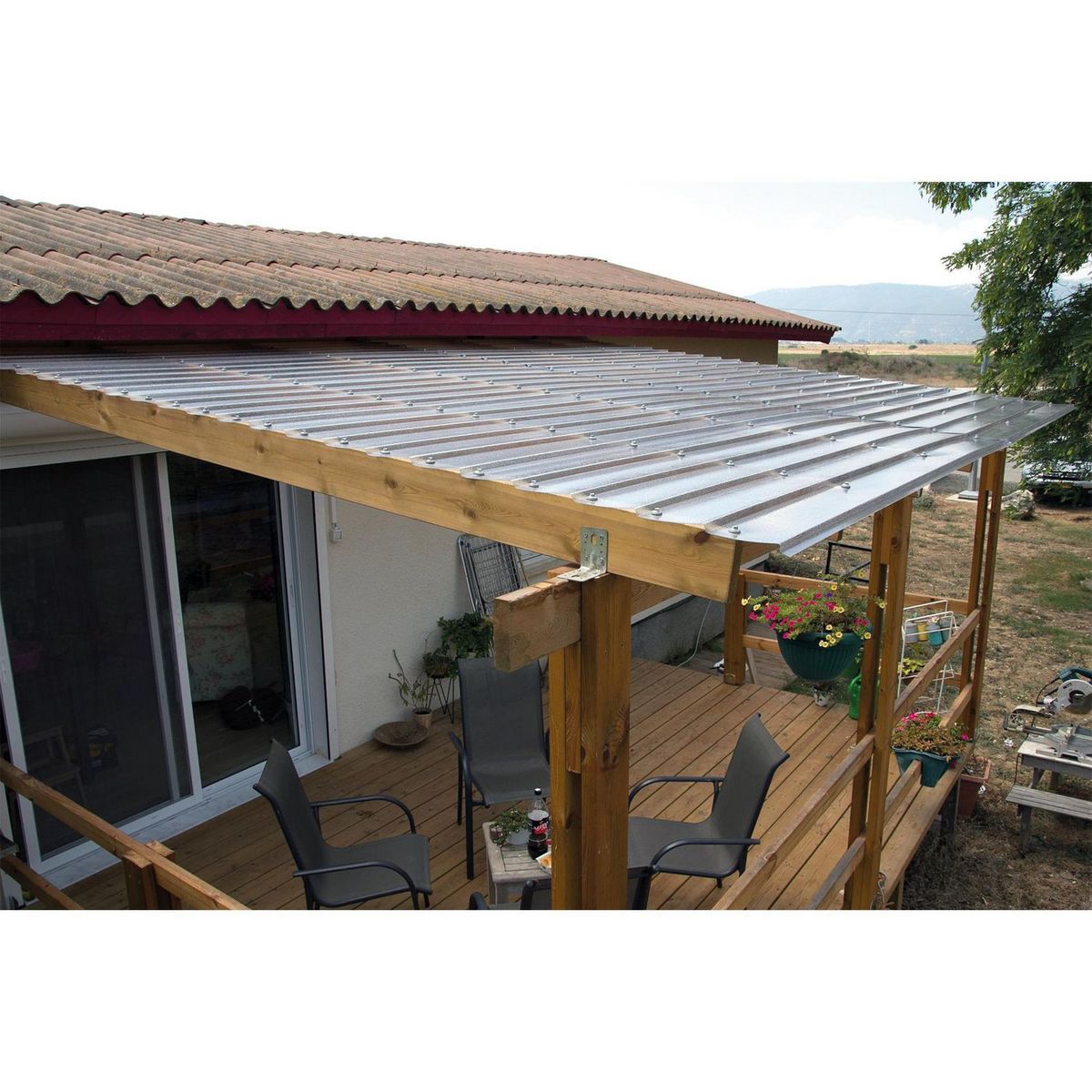Lámina de policarbonato Suntuf Zigzag 1.50 Cristal 0.81 x 3 m, marca Palram - Foto 2