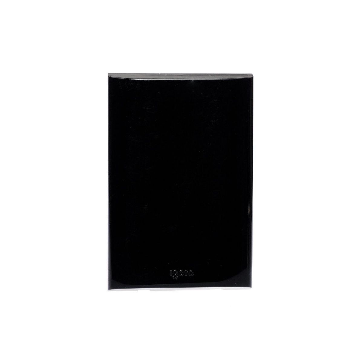 Placa Ciega 3 Modulos Lugano Acabado Negro, marca Igoto - Foto Principal