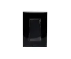 Placa Armada Lugano + Apagador 3 Modulos, Negro