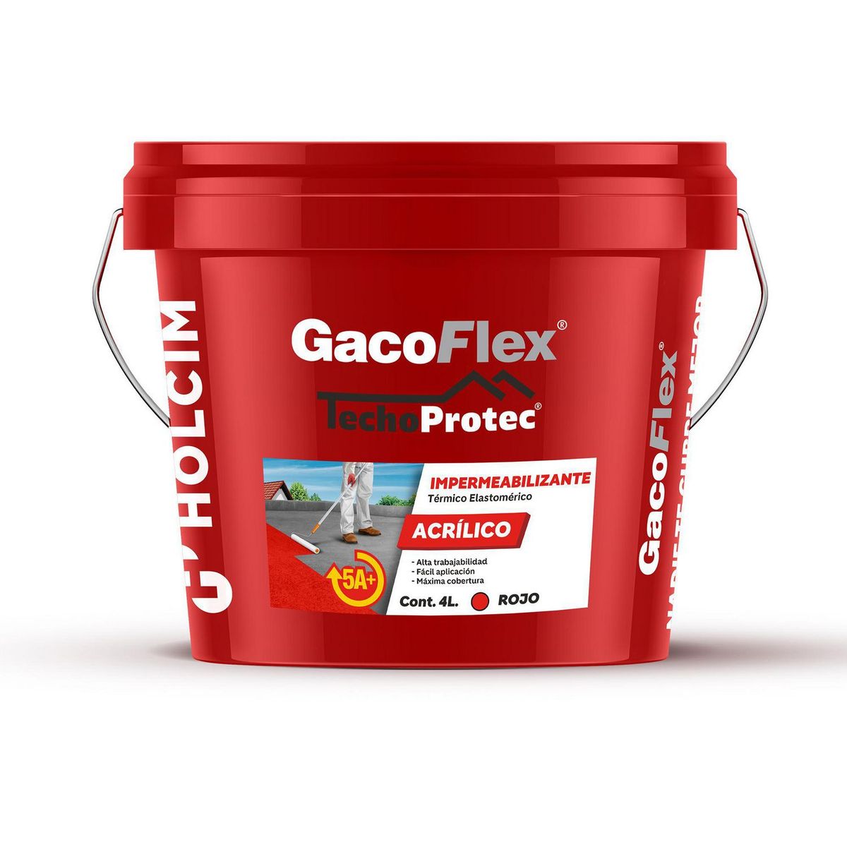 Impermeabilizante Acrílico Gacoflex - 5 Años de 3.8 litros - Rojo, marca Holcim Gacoflex - Foto Principal