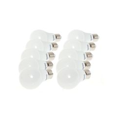 Pack 10 Focos Luz Fría 9W A60