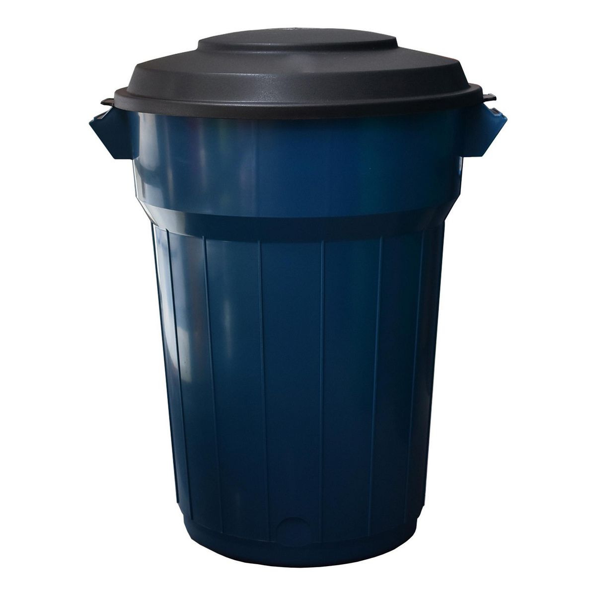 Bote de Basura Plástico con Tapa de 90L Azul, marca Alica - Foto Principal