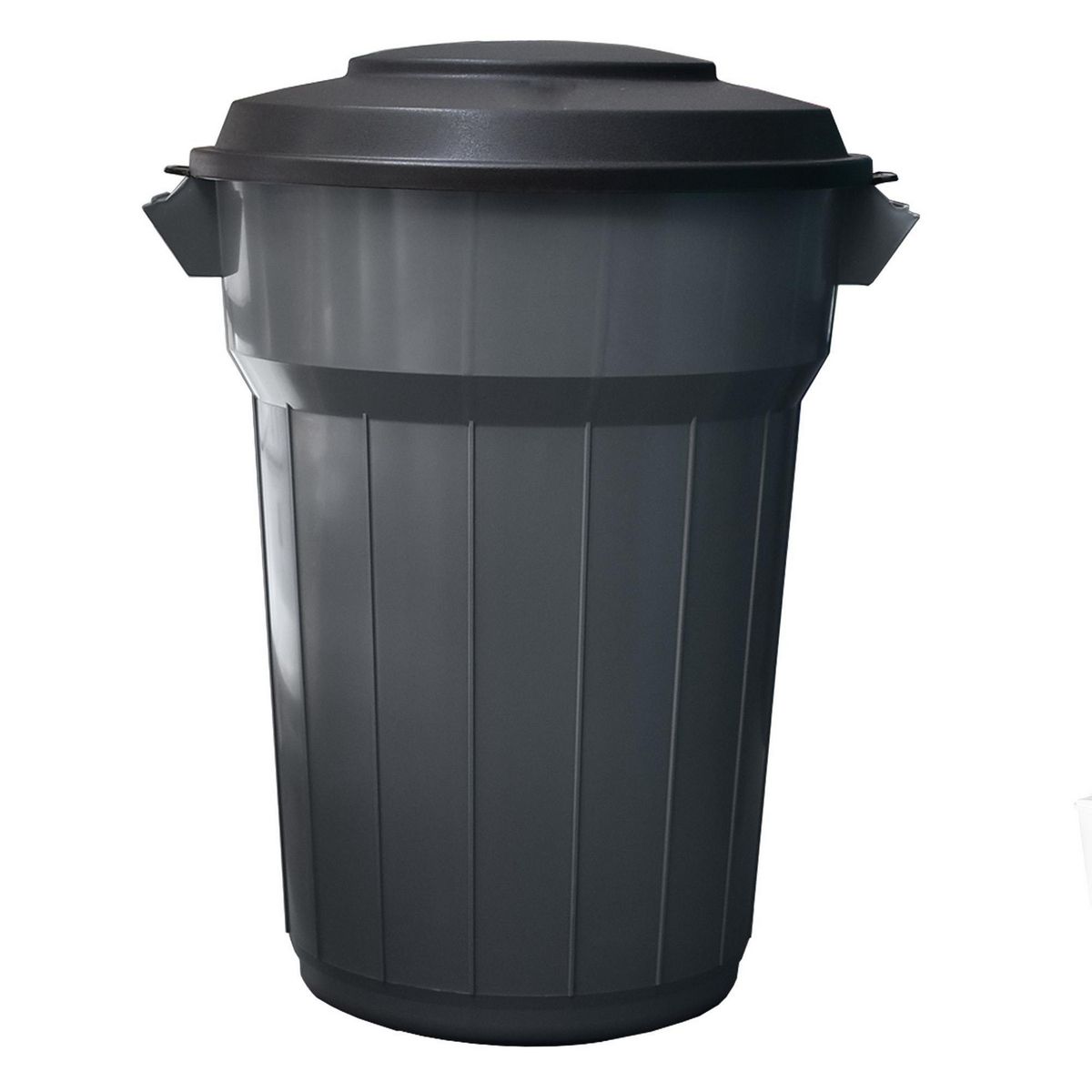 Alica - Bote de Basura Plástico con Tapa de 90L Gris