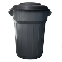 Bote de Basura Plástico con Tapa de 90L Gris