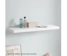 Repisa flotante blanca 60 cm