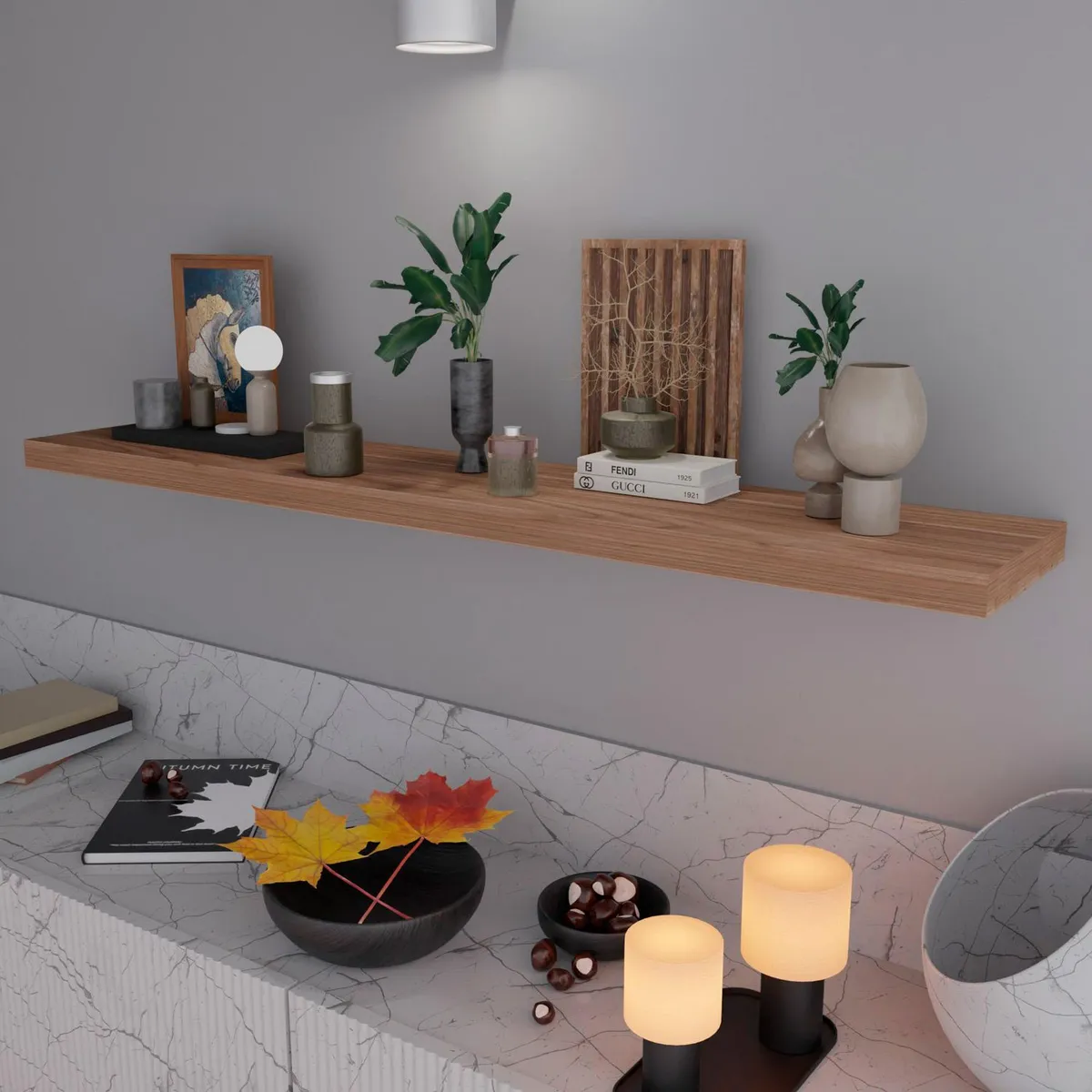 Maderkit - Repisa flotante gales 120 cm