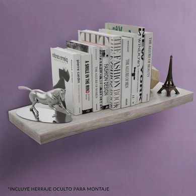 Repisa flotante blanca 120 cm