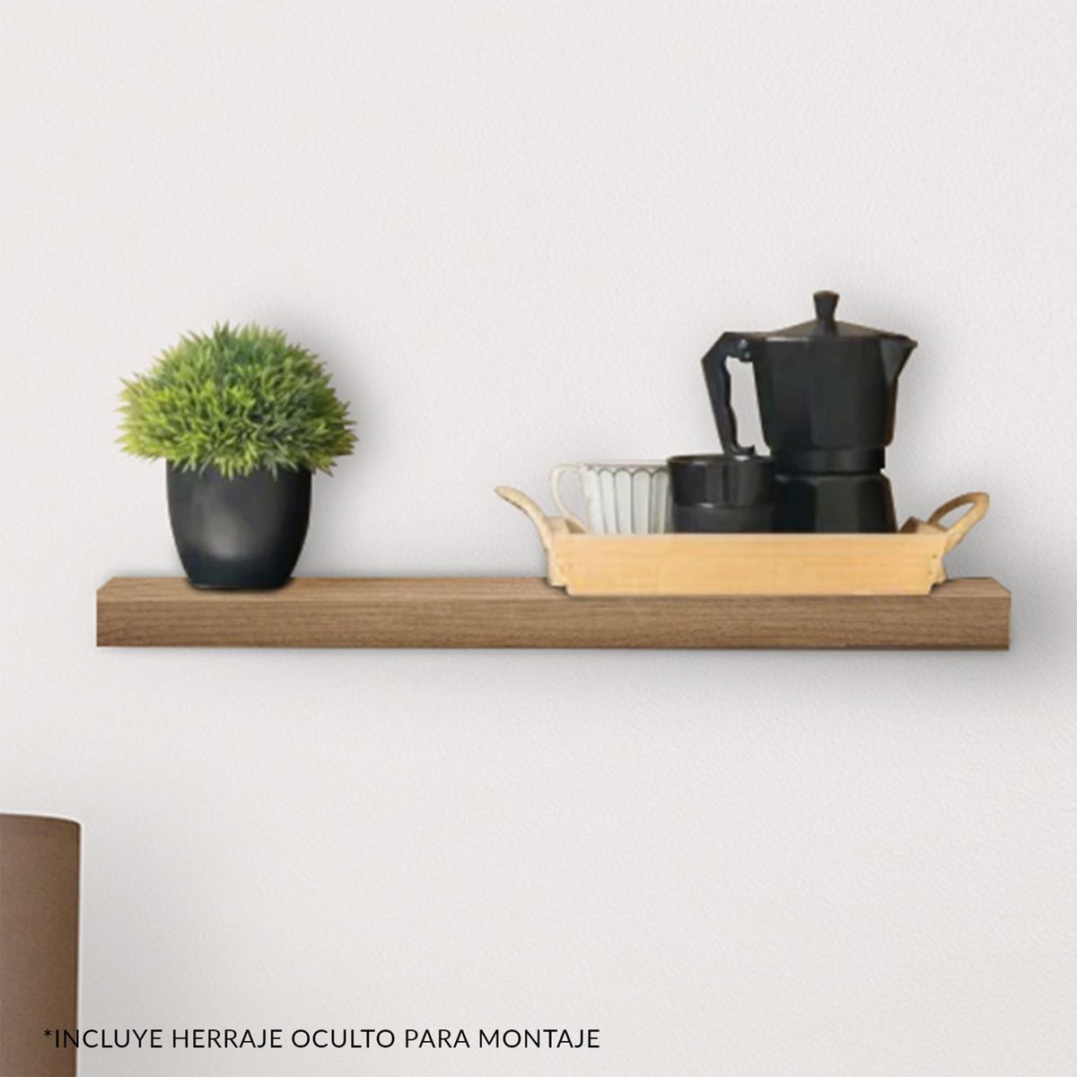 Maderkit - Repisa flotante duna 60 cm