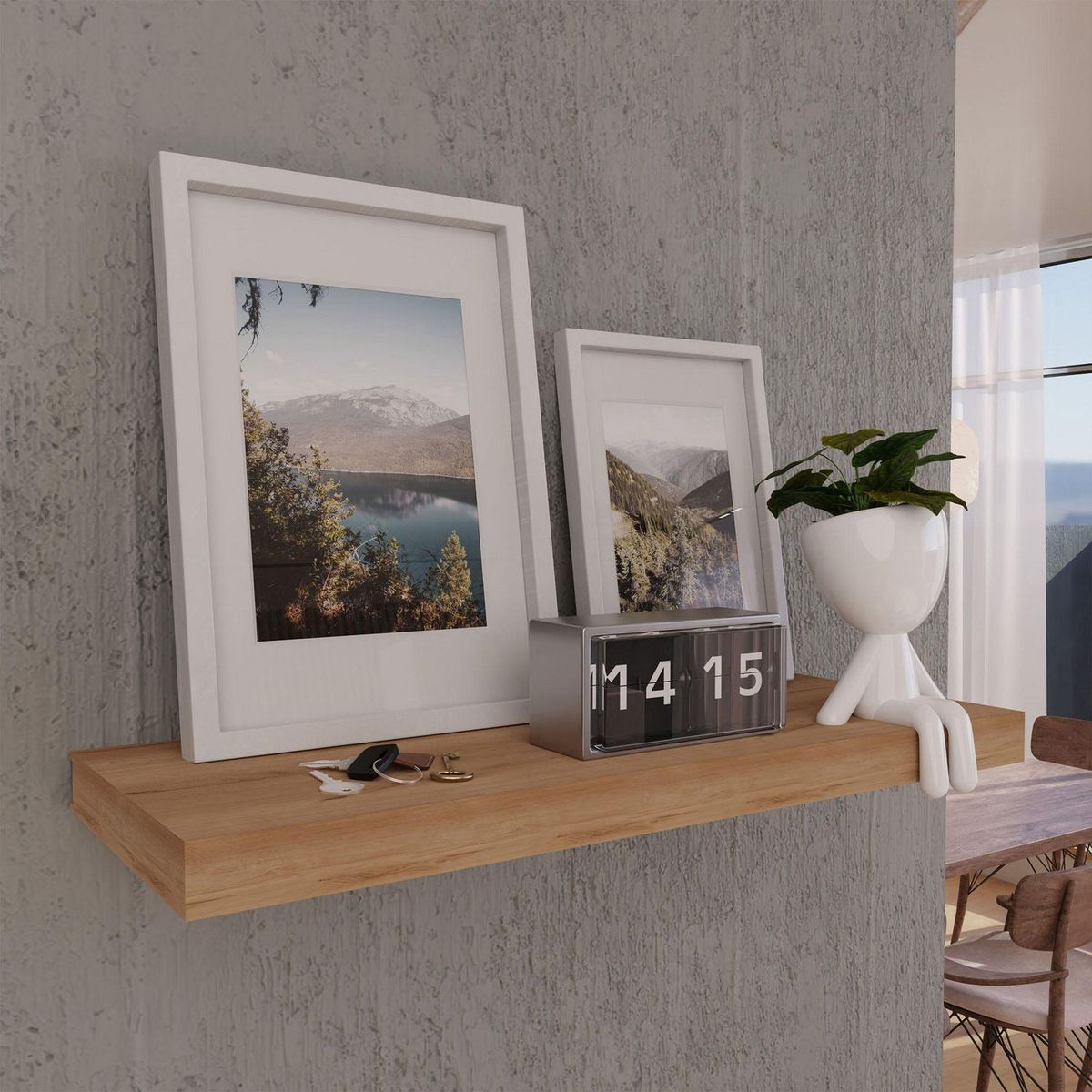 Maderkit - Repisa flotante duna 60 cm