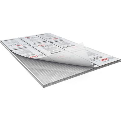 L�mina de policarbonato Alveolar Klar Gris 6 mm x 1.22 x 3.05 m