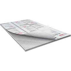 Lámina de policarbonato Alveolar Klar Gris 6 mm x 1.22 x 3.05 m