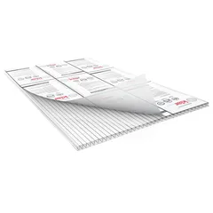 Lámina de policarbonato Alveolar Klar Traslúcido 6 mm x 1.83 x 6.10 m