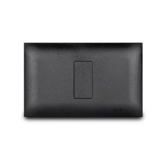 Placa Ciega Con Bastidor Vive Negro