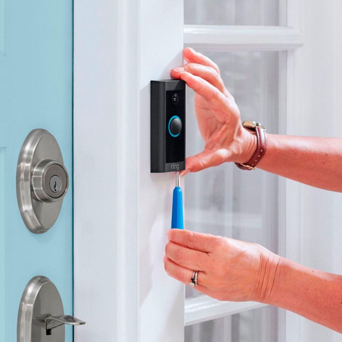 Ring Video Doorbell Wired Black, marca Ring - Foto 2