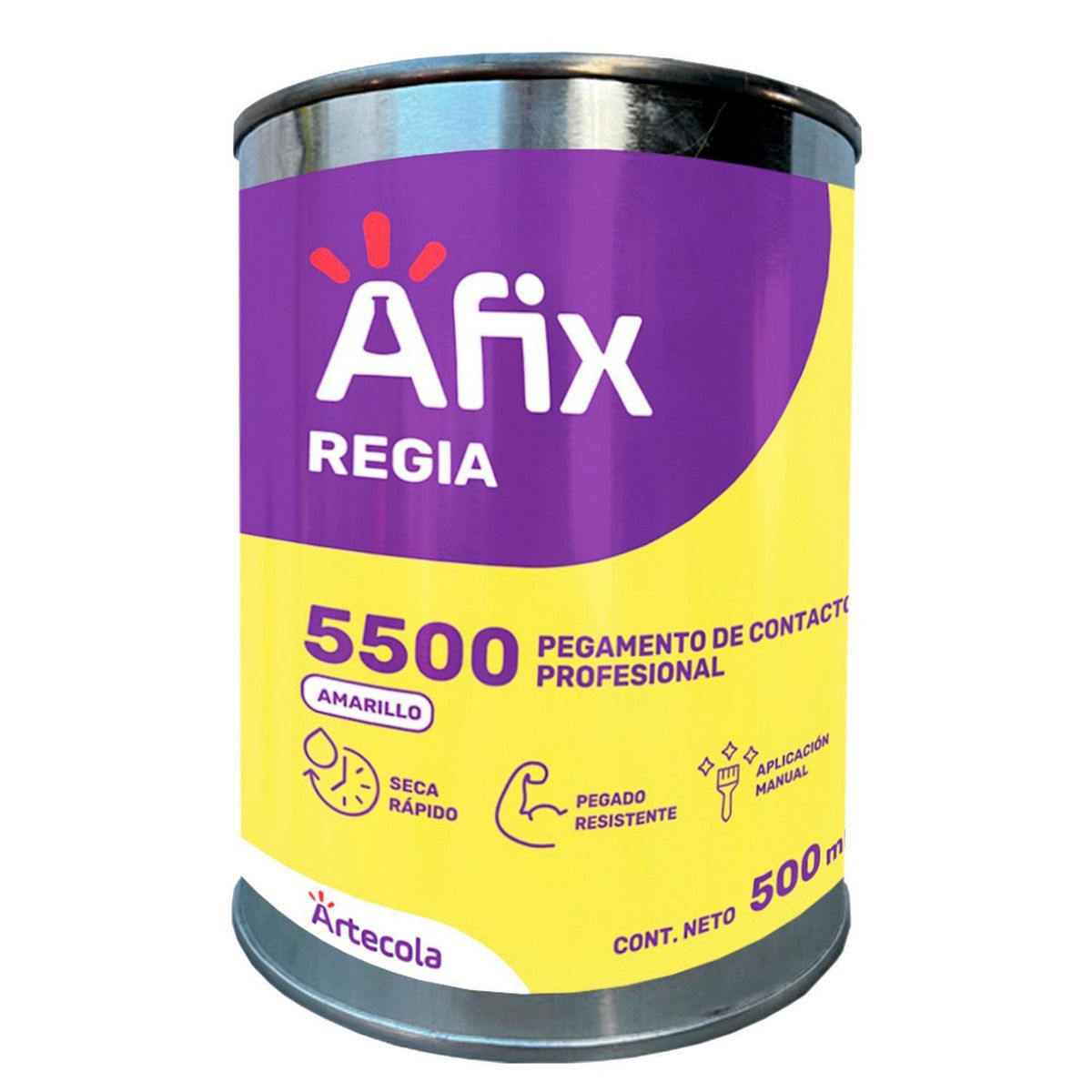 Afix Pegamento de Contacto Amarillo 500 ml., marca Afix - Foto Principal
