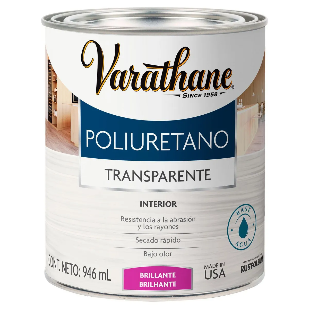 Varathane Poli Interior Brillante QL, marca Varathane - Foto Principal