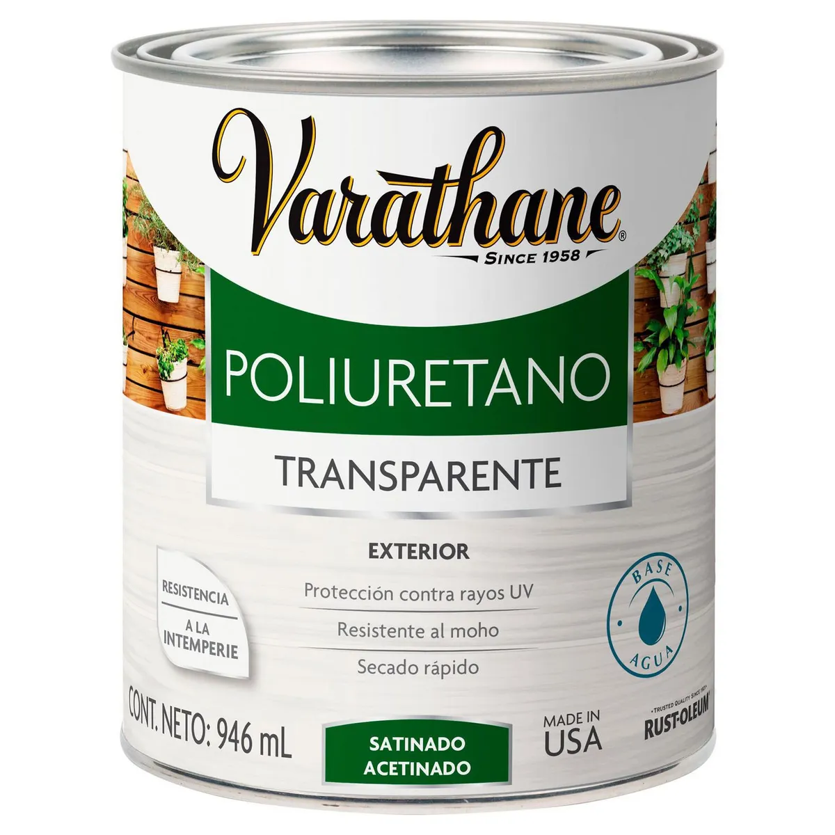 Varathane - Barniz Varathane Poli Exterior Satinado QL