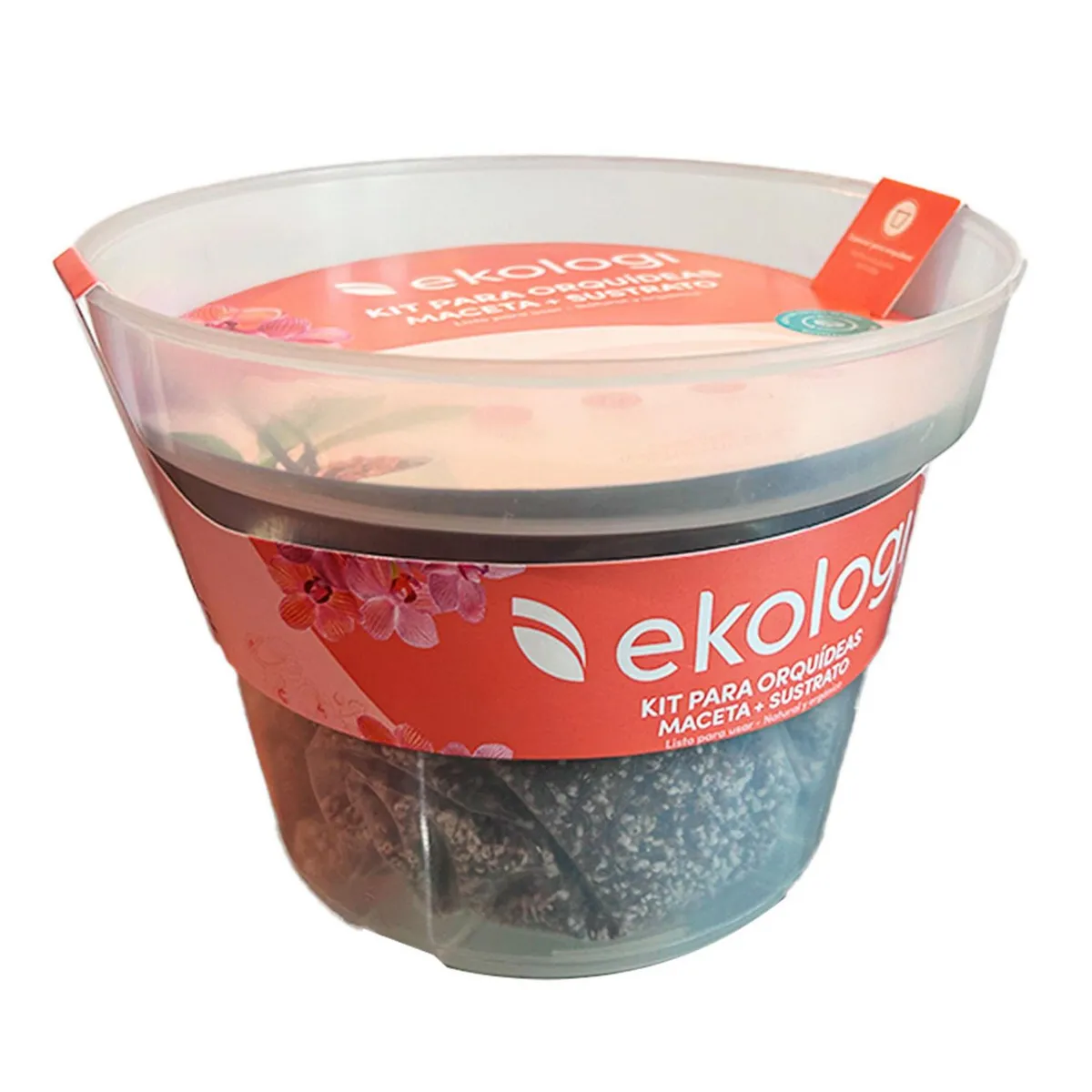 Ekologi - Kit orquideas maceta 2.2l + sustrato 2l