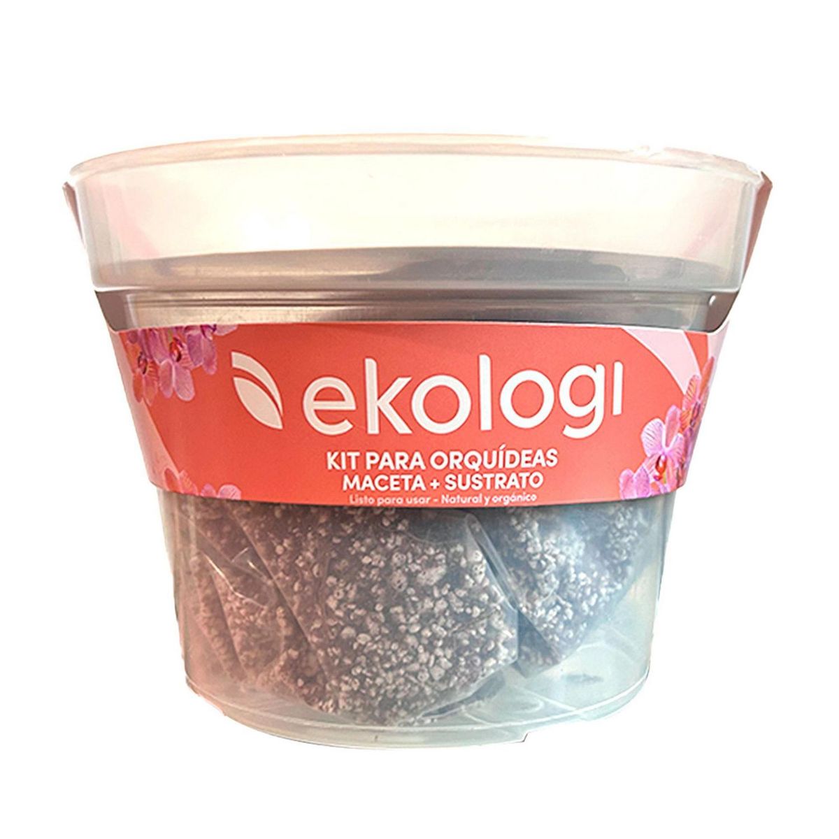 Ekologi - Kit orquideas maceta 2.2l + sustrato 2l