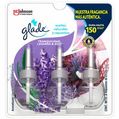 Aromatizante eléctrico repuesto 3 pack lavanda