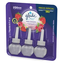 Aromatizante Eléctrico Repuesto 3 pack Mora Radiante