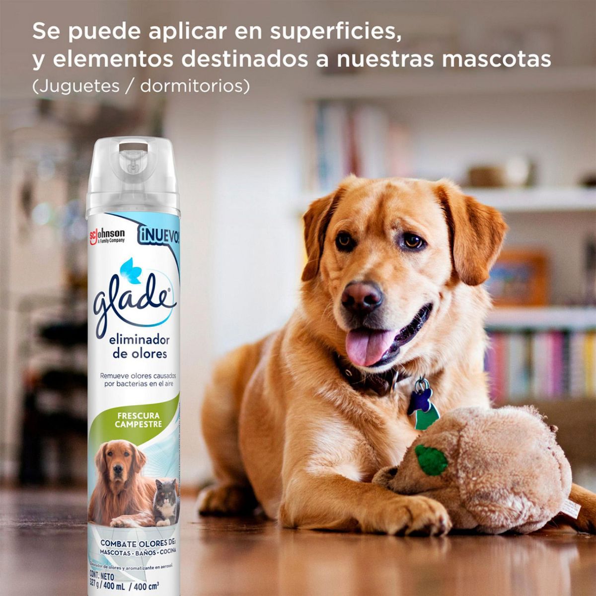Eliminador de Olores Frescura Campestre 400 ml., marca Glade - Foto 2