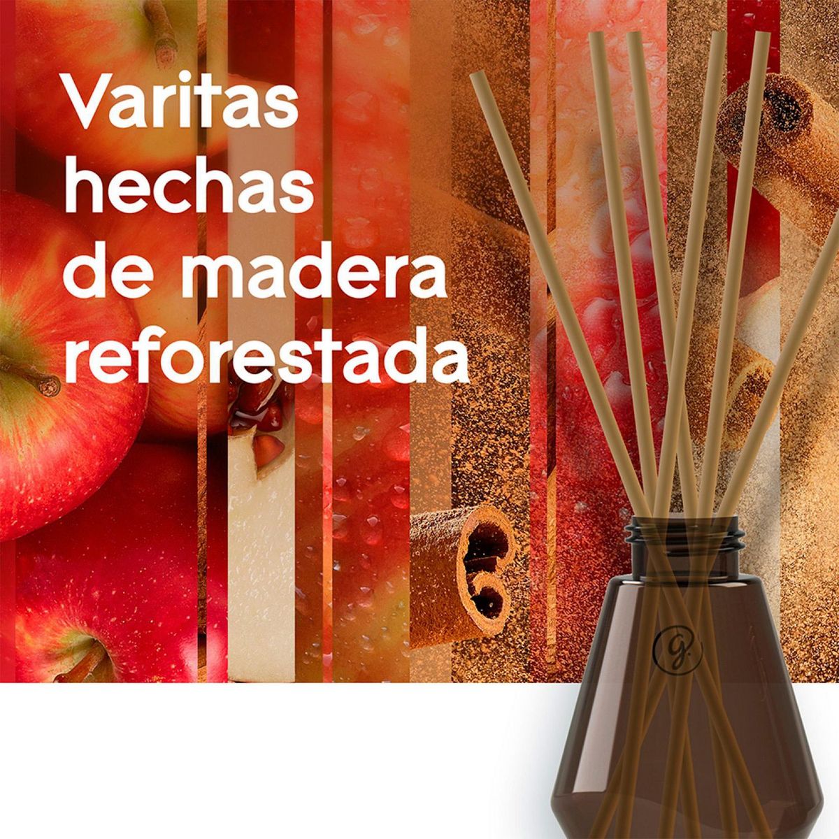 Glade - Aromatizante Varitas aroma Manzana Canela 100 ml