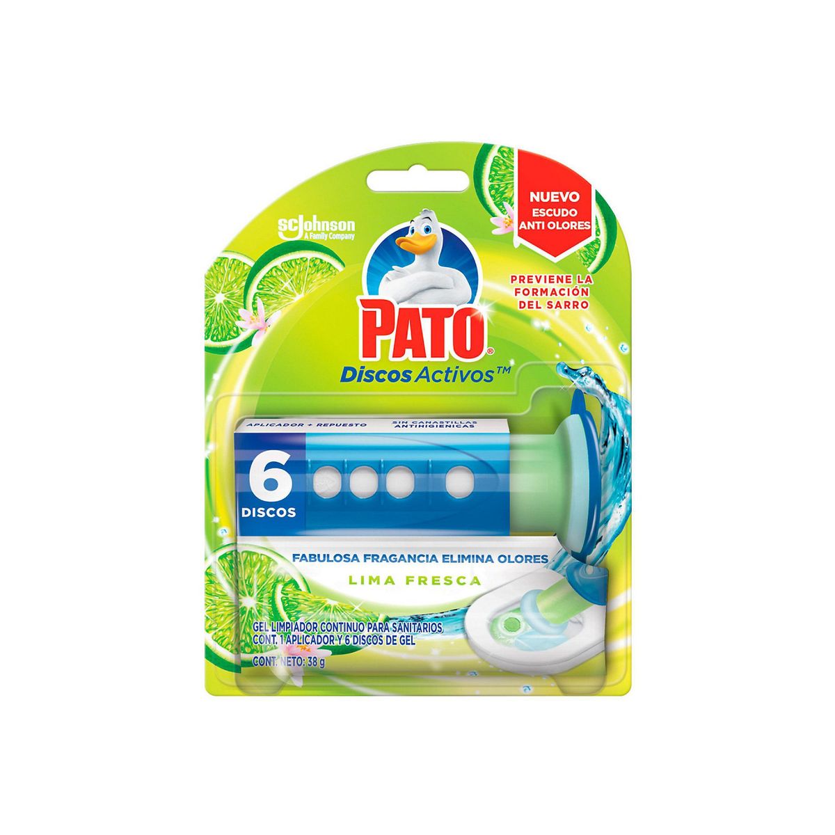 Limpiador pato ap discto activo lima 36 gr, marca Glade - Foto Principal