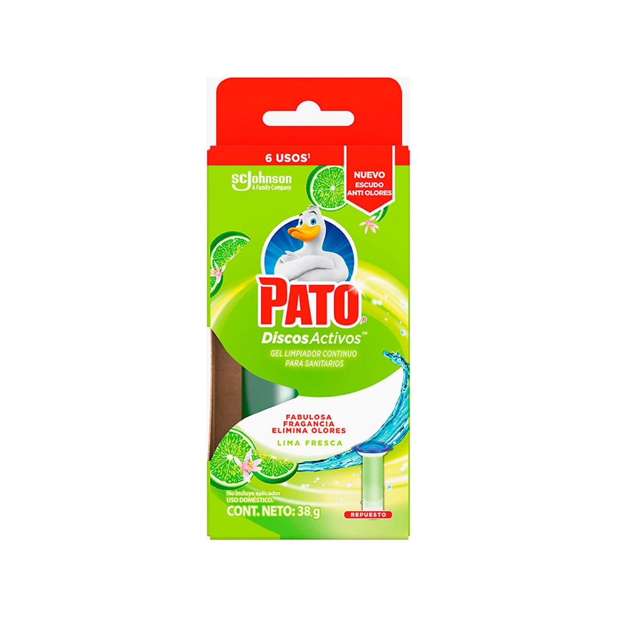 Limpiador pato rep discto activo lima 36 gr, marca Glade - Foto Principal