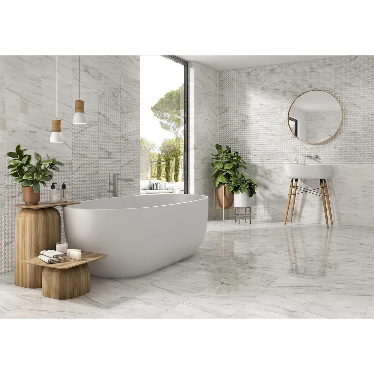 Muro 25X40 Nolan Blanco 1.5 St, marca Porcelanite - Foto 2