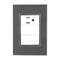 Placa Apagador y Contacto Humo