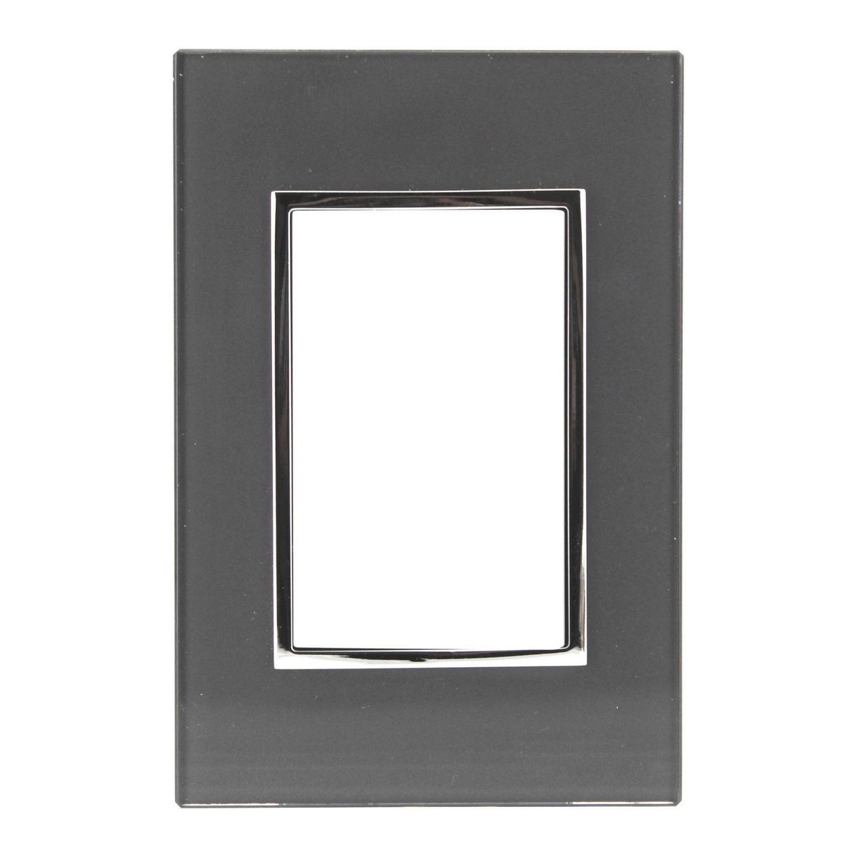 Sanelec - Placa Apagador Sencillo, Humo