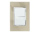 Placa Apagador Doble Champagne