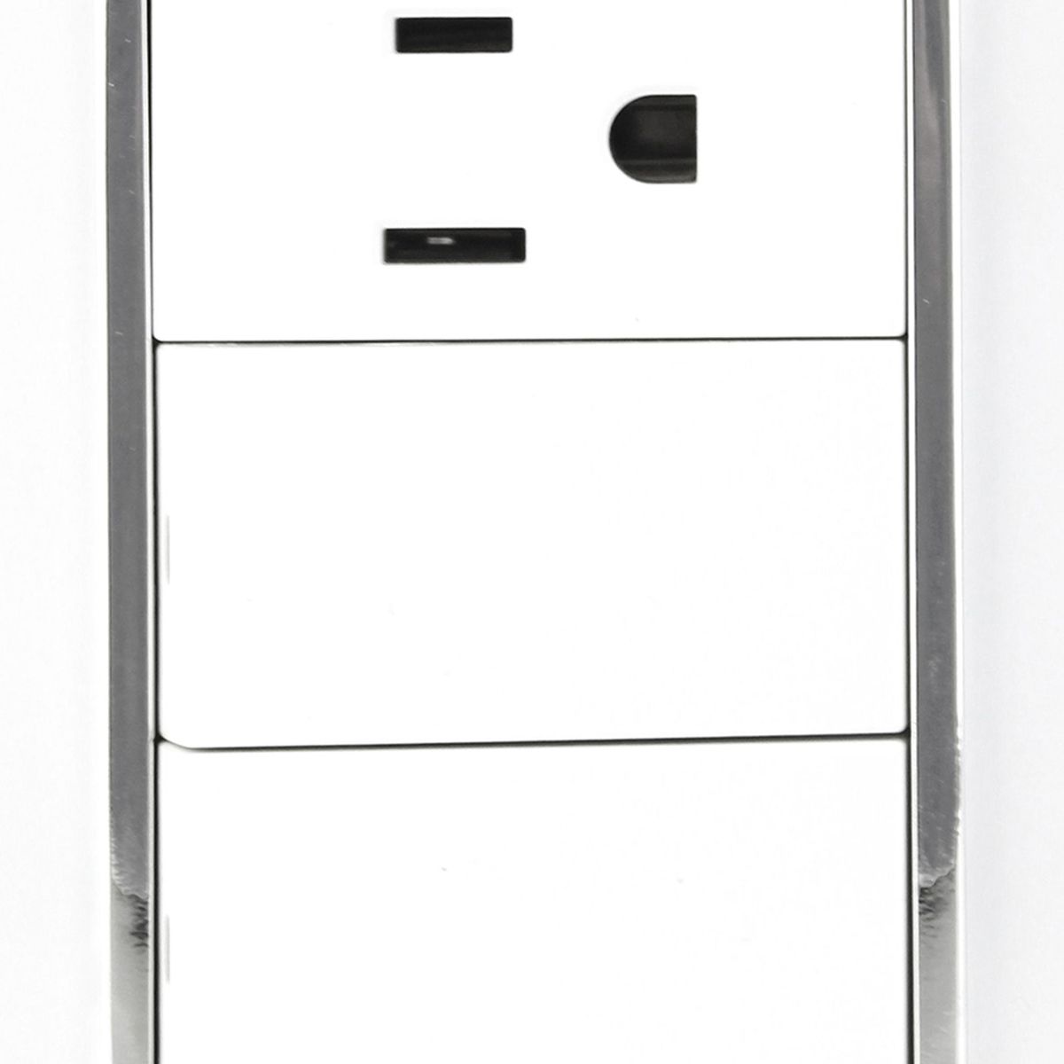 Placa Contacto y Apagador Doble Blanco, marca Sanelec - Foto 2