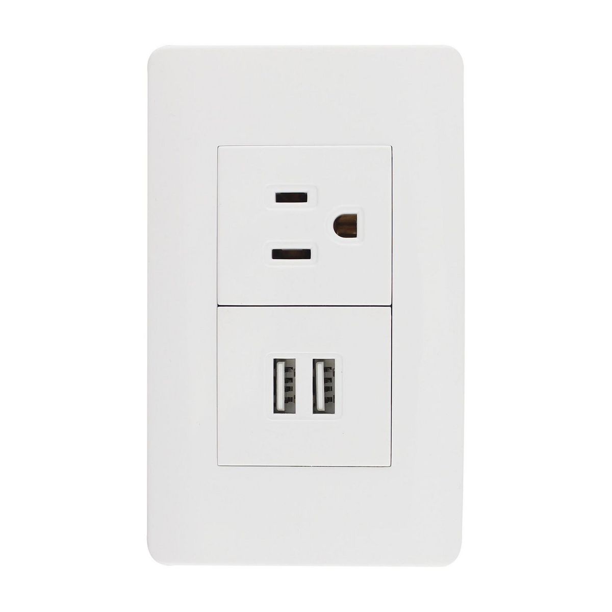 Placa Doble Usb y Contacto, marca Sanelec - Foto Principal