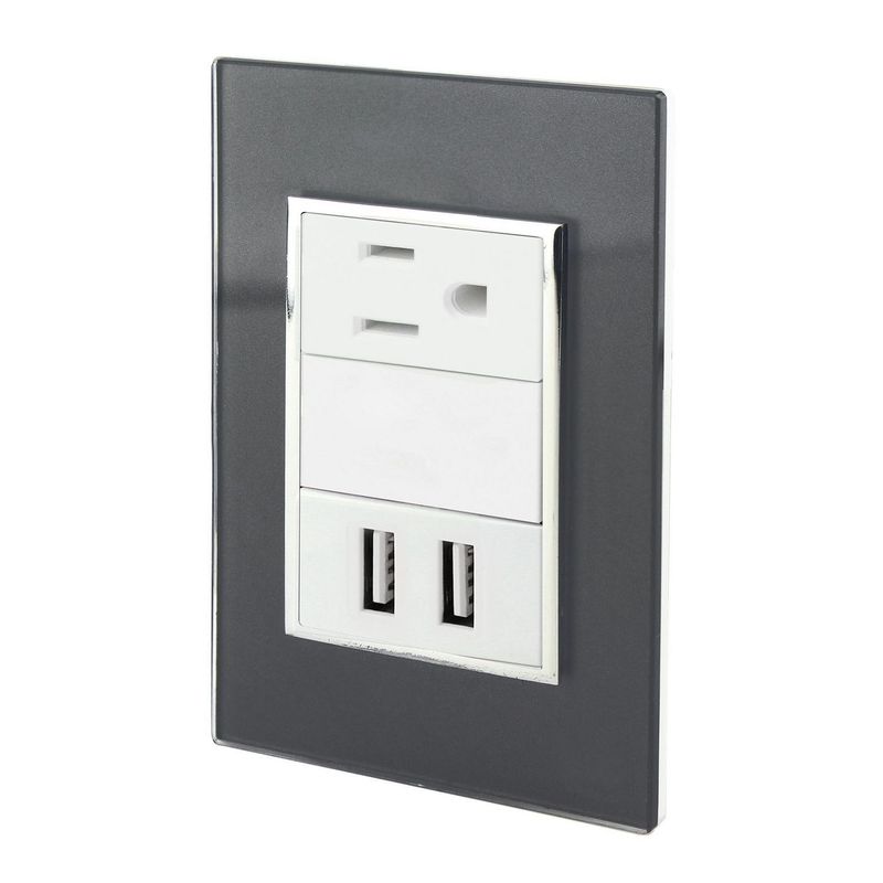 Sanelec - Placa Contacto Usb y Contacto Humo