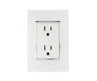 Placa Contacto Doble, Blanco
