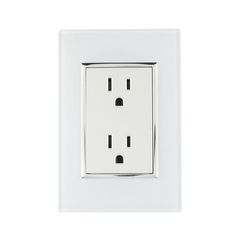 Placa Contacto Doble, Blanco