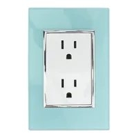 Placa Contacto Doble, Aqua