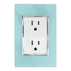 Placa Contacto Doble, Aqua