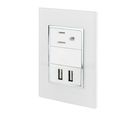Placa Contacto Usb y Contacto Blanco