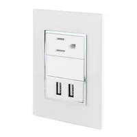 Placa Contacto Usb y Contacto Blanco