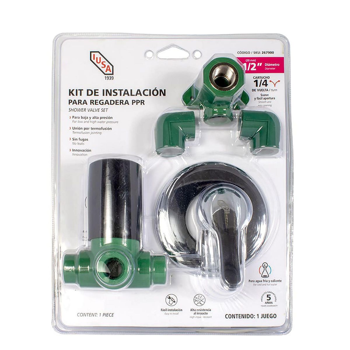 Kit Regadera Monomando PPR IUSA, marca Iusa - Foto Principal