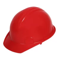 Casco de Seguridad con Suspensión Textil de 4 Puntos Rojo