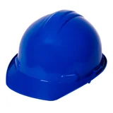 Casco de Seguridad con Suspensión Textil de 4 Puntos Azul