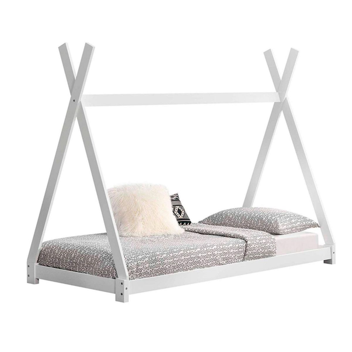 Cama infantil Tipi color blanco, marca Alterego - Foto 2