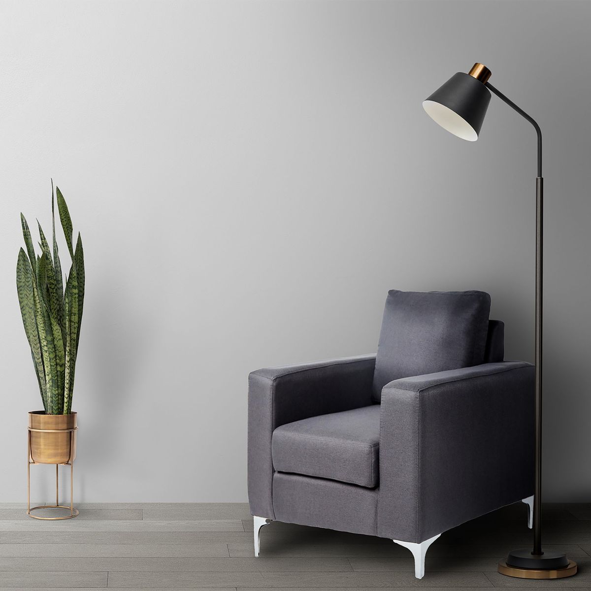 Sochic - Sillón Niagara color gris charcoal