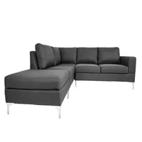 Sofá escuadra izquierda Niagara gris charcoal